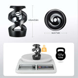 Kinetic Optical Illusion Fidget Spinner Ball Aluminum Desktop Stress Relief Toy Focus Gadget for Kids & Adults Black