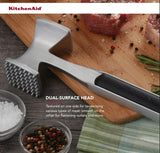 Dual-Sided Meat Tenderizer Mallet with Textured & Smooth Surfaces