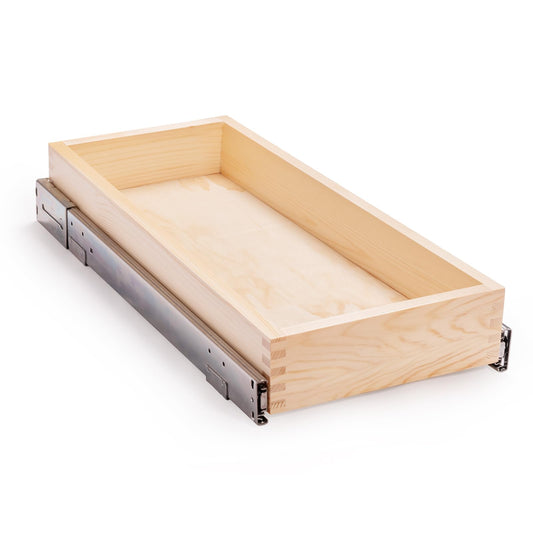Mulush Slim Pull-Out Wooden Cabinet Drawer with Soft-Close Slides – Compact Heavy-Duty Organizer