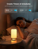 Smart RGBICWW Table Lamp with Matter Support, 64+ Scenes & Pat-to-Wake Touch Control – Multicolor