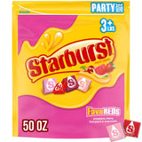 STARBURST FaveREDS Fruit Chews – 50 oz Resealable Party Bag (Strawberry, Fruit Punch, Watermelon & Cherry)