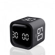 Digital Timer Cube with Flip Control, Preset Countdown & Vibration Mode, USB-C Rechargeable Focus Timer for Cooking, Work & Study – Black