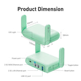 WiFi 7 Portable Travel Router with Dual Band 3.5Gbps Speed, VPN Server & Client, OpenWrt Firmware, Dual 2.5G Ethernet Ports & USB 3.0 Secure Pocket Router