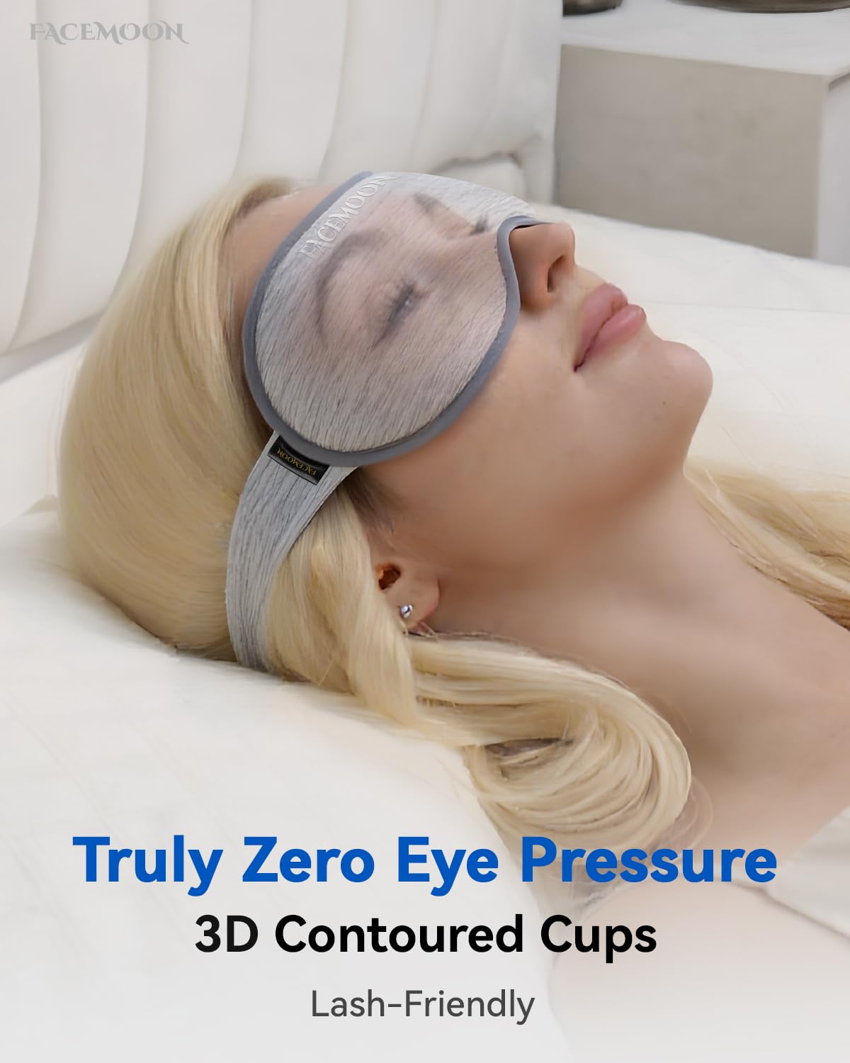 Weighted 3D Sleep Eye Mask with Microbeads – 100% Light Blocking Travel Mask with Earplugs for Deep Sleep, Meditation & Long Flights