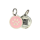 QR Code Pet ID Tag with Instant Scan Alerts, Waterproof Smart Pet Identification Tag with Online Profile and Emergency Contact Access