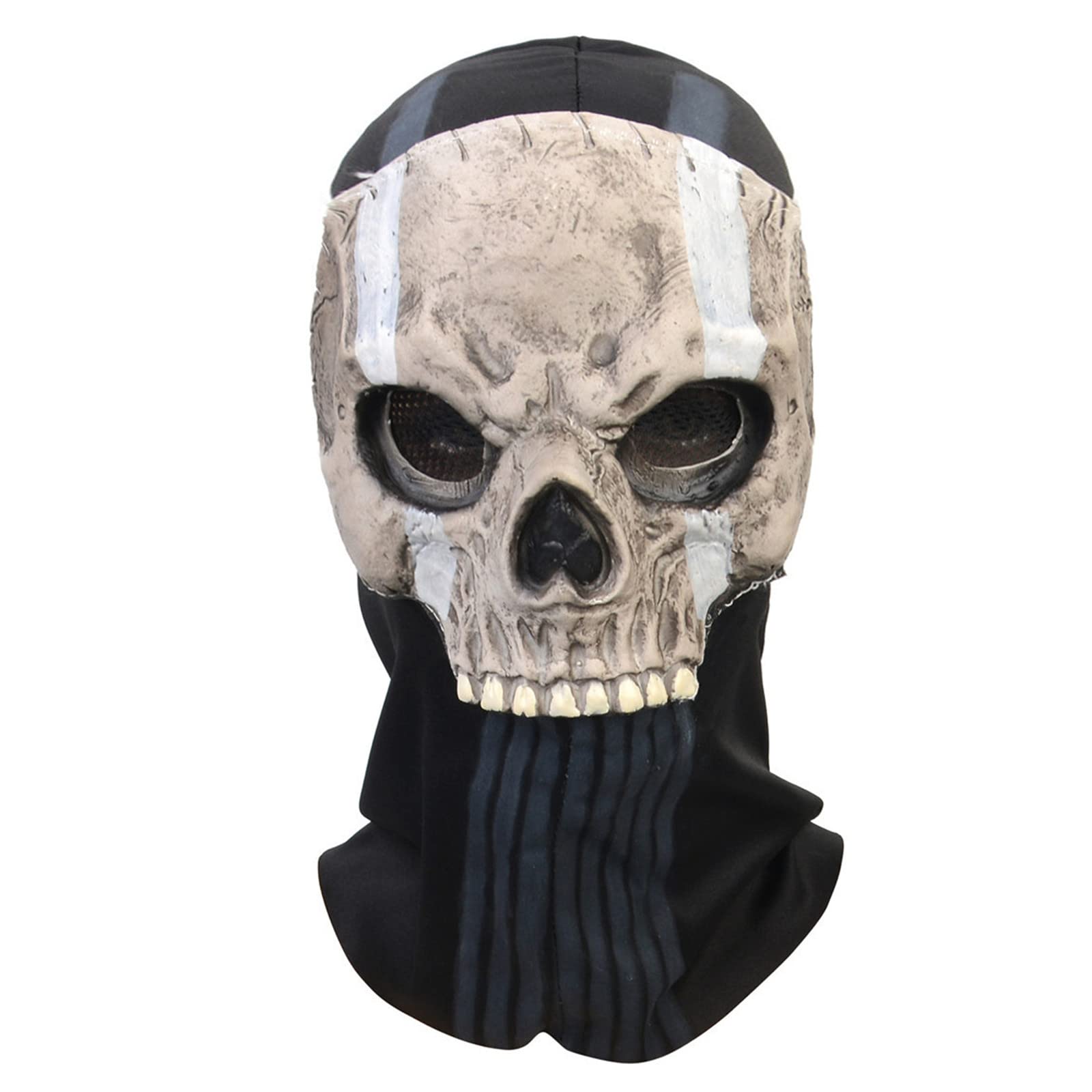 Ghost Skull Tactical Mask – Full Face Cosplay Mask for Halloween, War Games & Outdoor Sports (Mask-D)