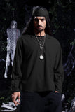 Black Pirate Renaissance Shirt – Lace-Up Medieval Long Sleeve Top for Men & Women ⚓🖤