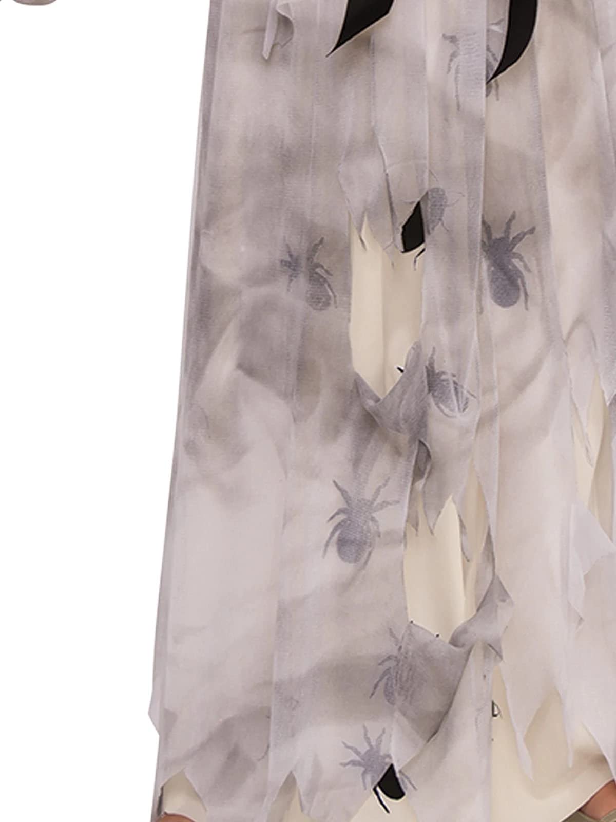 Sweet Screams Girl’s Halloween Costume – Spooky Nightgown Dress with Hair Bows & Extensions 💀🎀