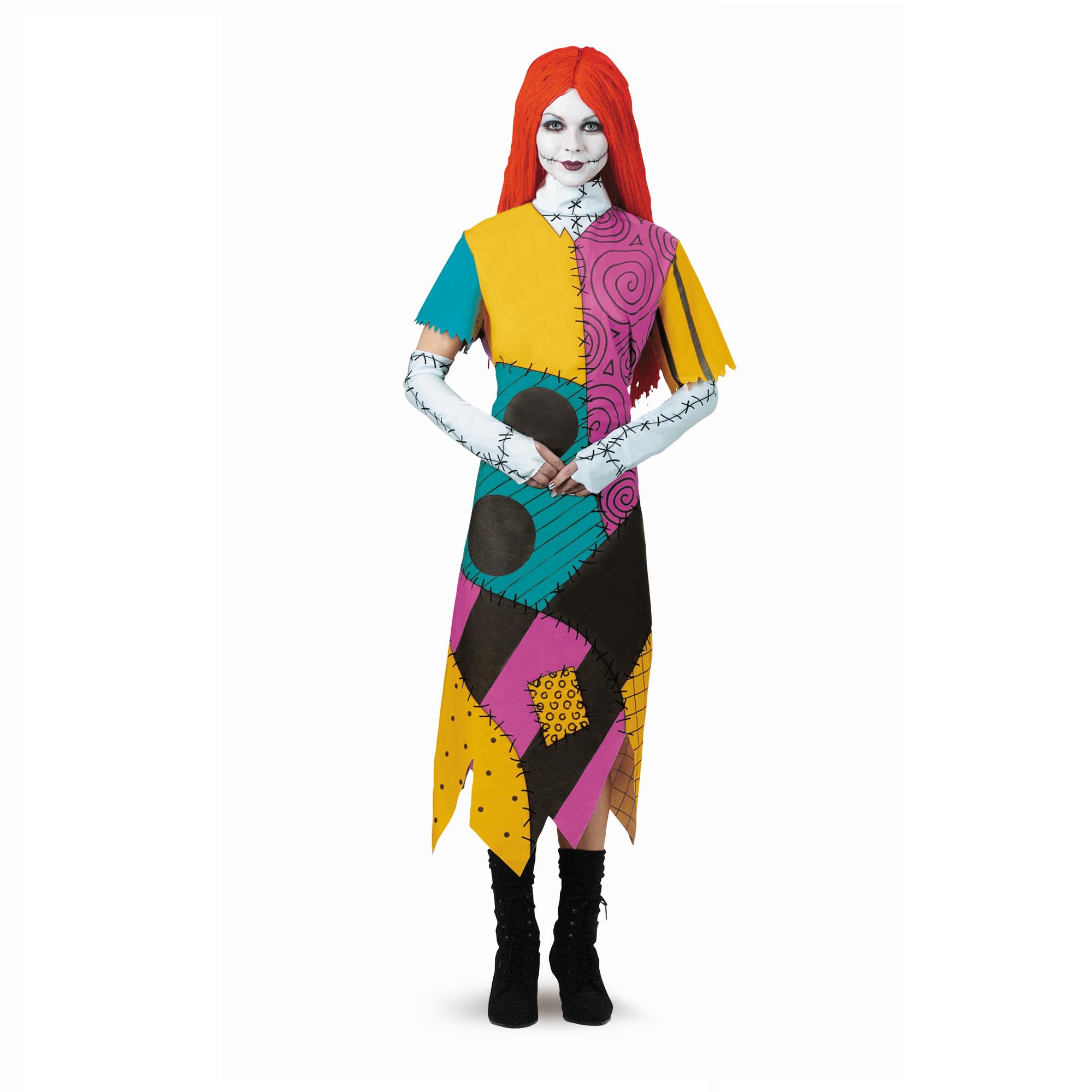 Sally Halloween Costume for Women – The Nightmare Before Christmas Dress with Wig & Gloves