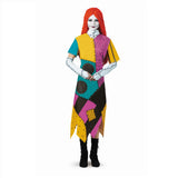 Sally Halloween Costume for Women – The Nightmare Before Christmas Dress with Wig & Gloves