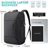 BANGE Anti-Theft Business Laptop Backpack – Smart Work Backpack with USB Charging Port, Fits 15.6” Laptops