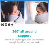 Memory Foam Travel Neck Pillow for Airplane – Ergonomic Portable Neck Support Pillow