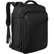 MATEIN 27L Expandable Carry-On Travel Backpack – Lightweight Convertible Business & Outdoor Daypack (Black)