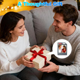 PhotoTag Smart Bluetooth Tracker with E-Ink Display, Apple Find My & Google Find Hub Compatible Item Locator – Aluminum Alloy Black