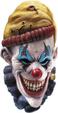 Evil Clown Latex Mask – Multicolor Overhead Horror Mask with Realistic Foam Details by Rubie’s (One Size)