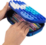 Blue Pop-It Sensory Pencil Case with Large Storage