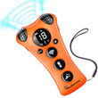 Adjustable Ultrasonic Dog Training Device with 10 Frequency Levels, LCD Display, Rechargeable Battery, and LED Flashlight for Behavior Correction