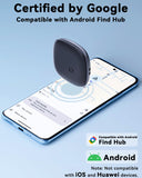 Android Air Tracker 4-Pack Bluetooth Item Locator, Find Hub Compatible Smart Luggage and Key Tracker with Replaceable Battery