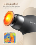Mini Heated Massage Gun – Portable Deep Tissue Percussion Massager with Heat Therapy & 4 Intensity Levels