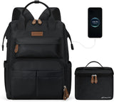 25L School & Work Laptop Backpack with Insulated Lunch Bag
