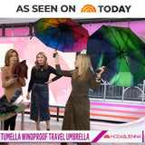 TUMELLA Compact Travel Umbrella – Automatic Windproof & Waterproof Mini Umbrella with One-Button Open/Close
