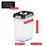 Dwellza 1L Airtight Food Storage Containers – 6-Piece BPA-Free Pantry Organization Set