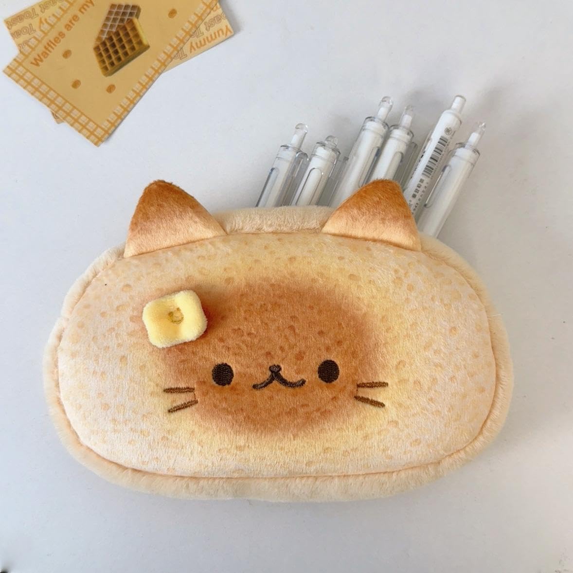 Siamese Cat Plush Pencil Case with Zipper