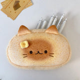 Siamese Cat Plush Pencil Case with Zipper