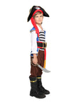 Kids Skeleton Pirate Costume – Deluxe Halloween Outfit for Boys with Spooky Pirate Design and Soft Polyester Fabric