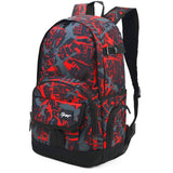 RICKYH Style School & Travel Backpack for Men & Women – Lightweight College Daypack with Laptop Sleeve (New Red)