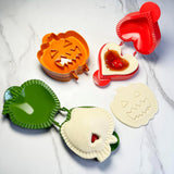 Halloween Dough Presser Pocket Pie Molds Set – 3-Piece Apple, Pumpkin & Acorn Shapes – BPA-Free Hand Pie & Cookie Cutters