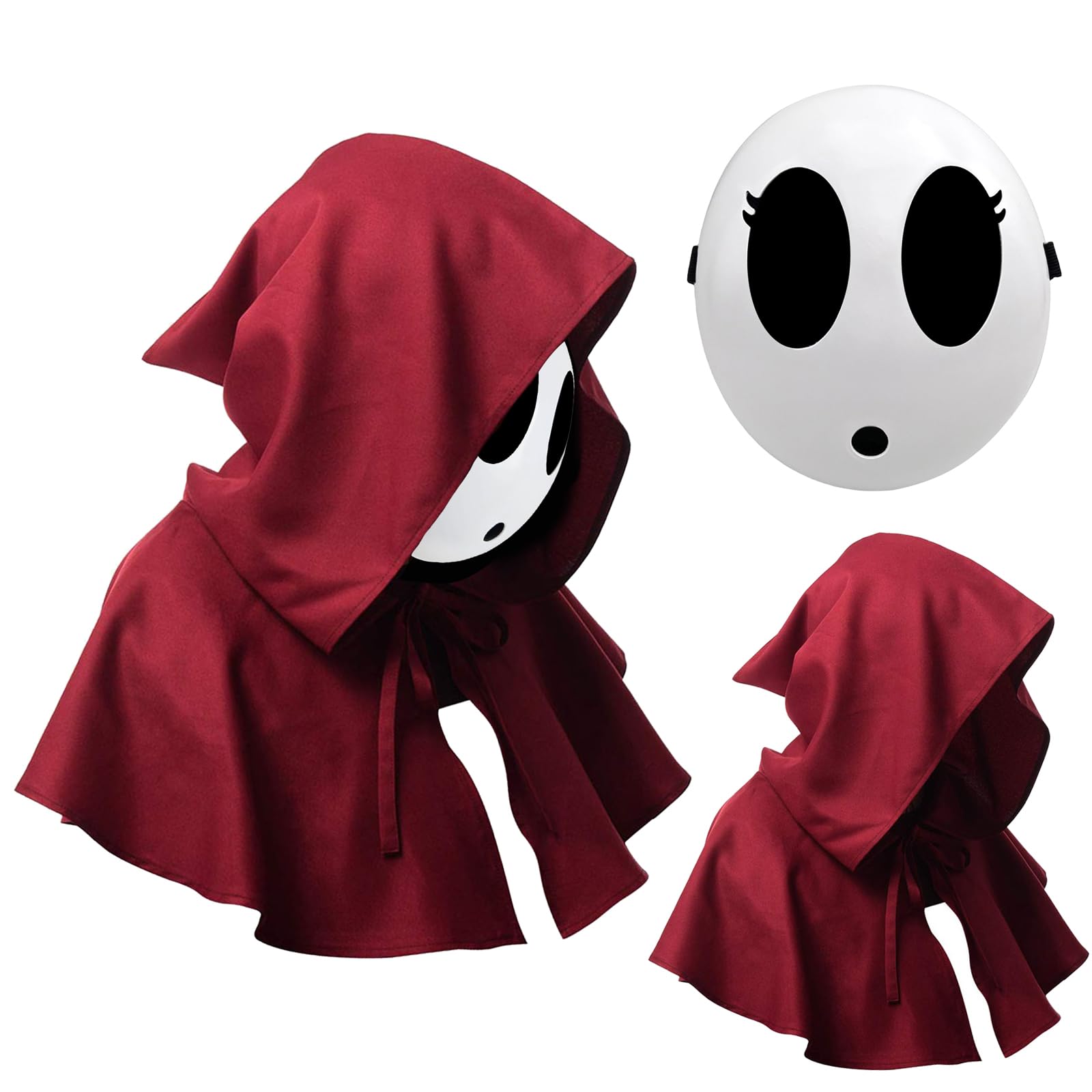 Dream Mask – Shy Guy Anime Costume Mask with Adjustable Strap & Soft Padding 🎭✨