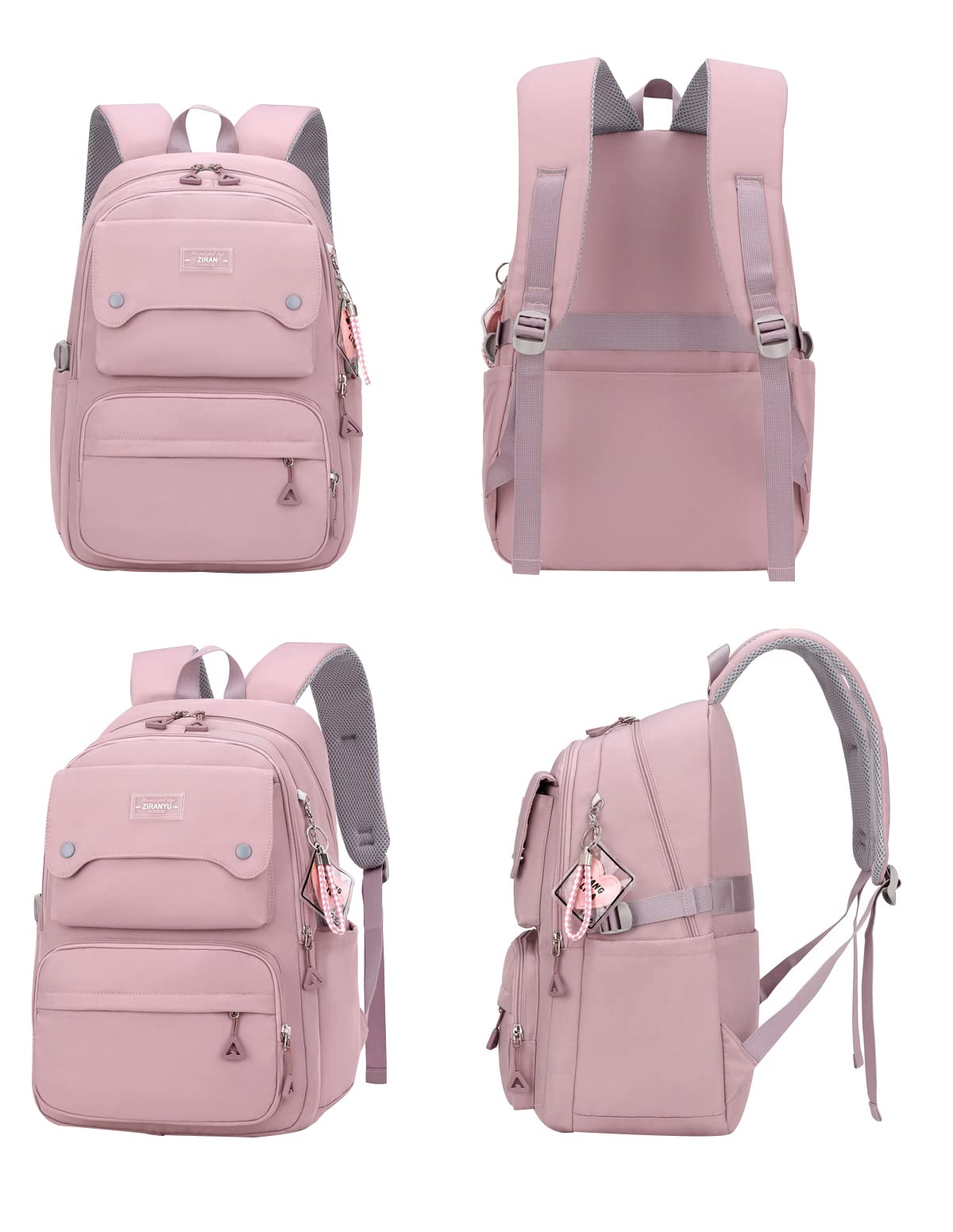 JIAYOU Teen Girls Casual Backpack – Lightweight School & Travel Laptop Daypack 26L