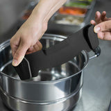 Clip-On Silicone Strainer for Pots & Pans – Heat Resistant Compact Food Drainer
