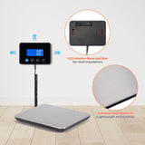 MUNBYN 440lbs Digital Postal Shipping Scale with Hold Function & USB-C Power – High Precision Package Weight Scale Silver