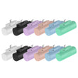 Miady 12 Pack Mini Portable Charger 5000mAh with Built-in USB-C Connector, Compact Plug-In Power Bank Fast Charging Battery Pack Set – Multi Color