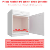 2-Tier Chrome Pull-Out Cabinet Organizer – Heavy-Duty Adjustable Slide-Out Shelves for Base Cabinets (No Door Mount)