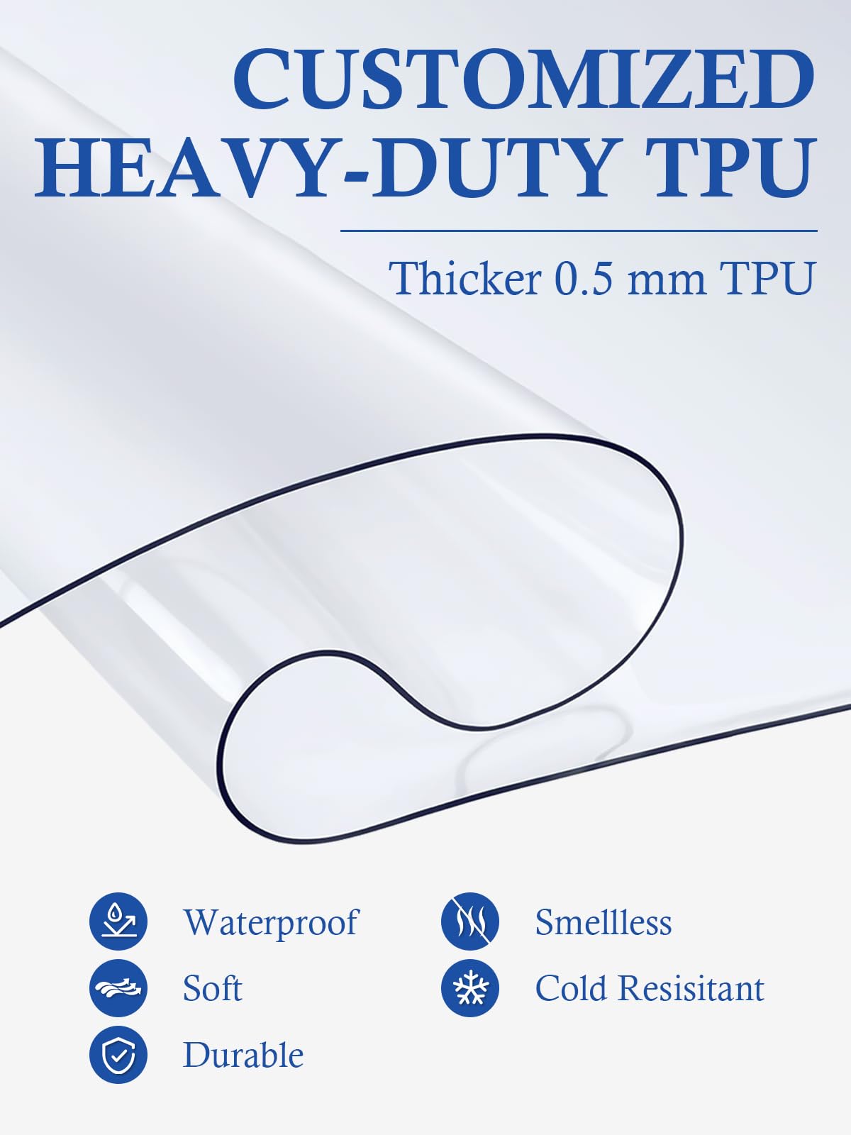 QOECI Clear Backpack 17” Heavy Duty TPU – Large Transparent School & College Bookbag