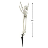 3PCS Skeleton Hand Groundbreakers – 20" Realistic Plastic Yard Stakes for Halloween Outdoor Decorations