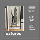 Household Essentials Glidez 3-Slot Pull-Out Cookware Organizer – Chrome Slide-Out Rack for Pots & Bakeware