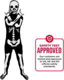 Morphsuits Skeleton Costume Kids, Black, Small
