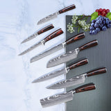 8-Piece Professional Kitchen Knife Set – High Carbon Stainless Steel, Ultra Sharp Blades