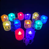 Halloween Flameless LED Candles – 12 Pack Color-Changing Lights with Remote Control for Spooky Home Decor