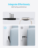 Anker Nano 67W Charging Station, 6-in-1 USB C Power Strip with Flat Plug