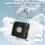 Keylesslife Bluetooth Fingerprint Smart Padlock with App Control, USB Rechargeable Biometric Lock for Gym, Luggage & Storage