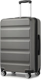24-Inch Black Expandable Hardshell Checked Suitcase with TSA Lock