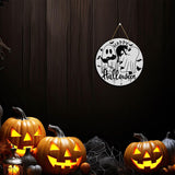 Autumn Wooden Round Sign – 12" Rustic Farmhouse Hanging Fall Decor with Jute Rope