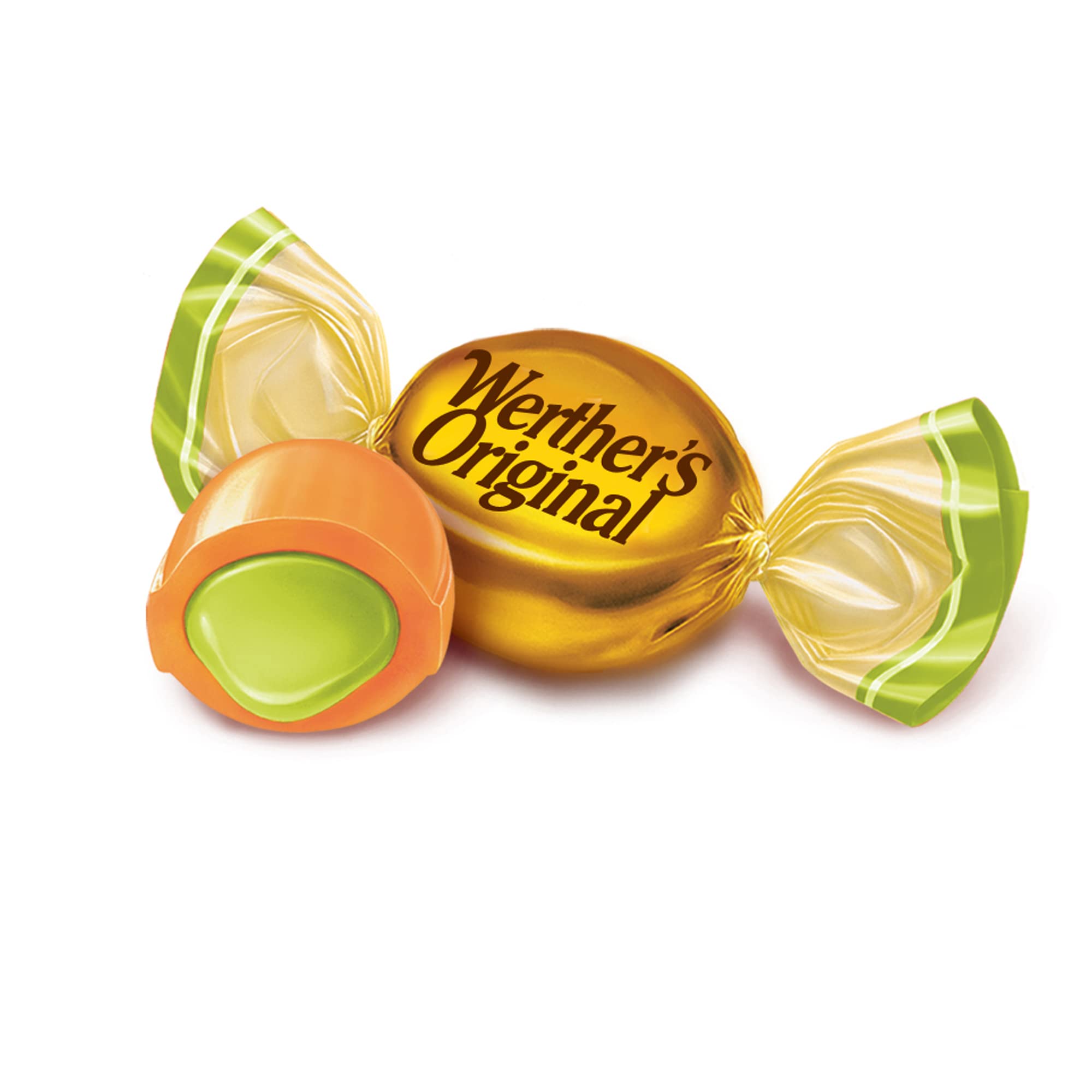 Werther’s Original Caramel Apple Filled Hard Candies – 9.4oz Bag – Classic Caramel Candy with Creamy Apple Center