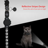 GPS Cat Tracker Collar Apple Find My Compatible Waterproof Adjustable Pet Locator No Subscription Required