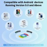 Android Compatible Bluetooth Tracker Tag with Find Hub Support, Loud Sound Alert & Replaceable Battery – Black